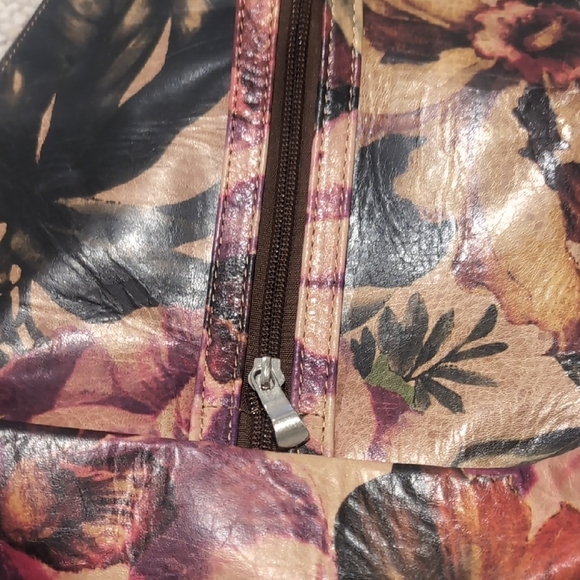 Red and Pink Tropical Print Backpack - Picture 10 of 11